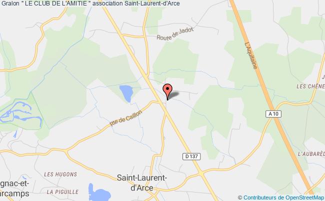 plan association " Le Club De L'amitie " Saint-Laurent-d'Arce