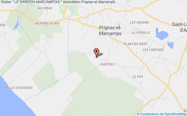 plan association " Le Gardon Marcampois " Prignac-et-Marcamps