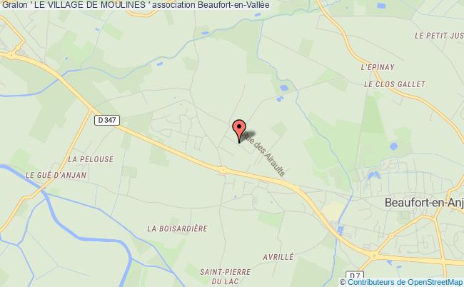 plan association ' Le Village De Moulines ' Beaufort-en-Anjou