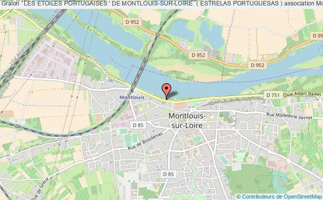 plan association ' Les Etoiles Portugaises ' De Montlouis-sur-loire  ( Estrelas Portuguesas ) Montlouis-sur-Loire