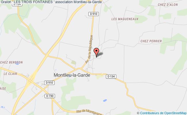 plan association ' Les Trois Fontaines ' Montlieu-la-Garde