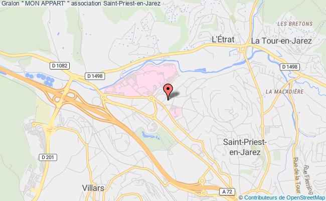 plan association " Mon Appart' " Saint-Priest-en-Jarez