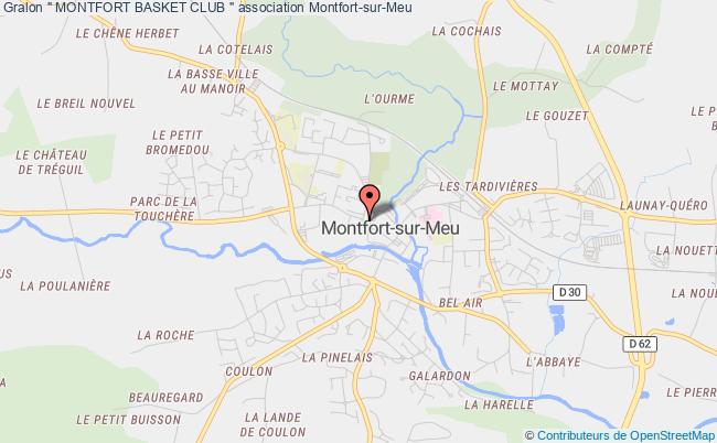 plan association " Montfort Basket Club " Montfort-sur-Meu