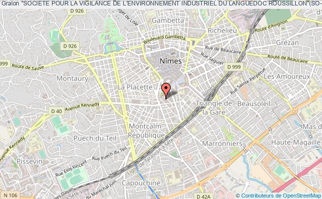 plan association ''societe Pour La Vigilance De L'environnement Industriel Du Languedoc Roussillon''(so-re-vi) Nîmes