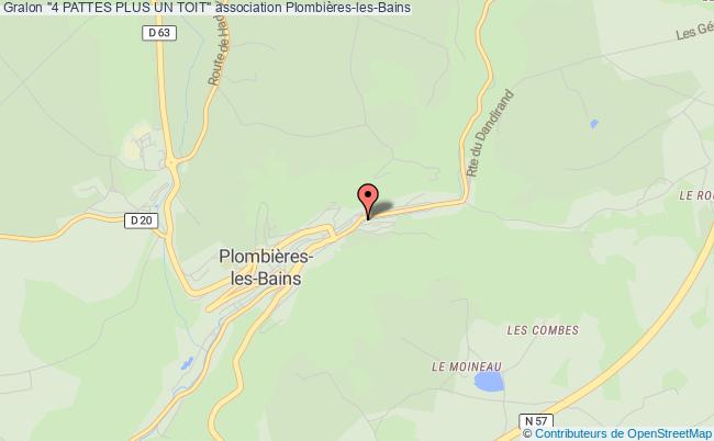 plan association "4 Pattes Plus Un Toit" Plombières-les-Bains