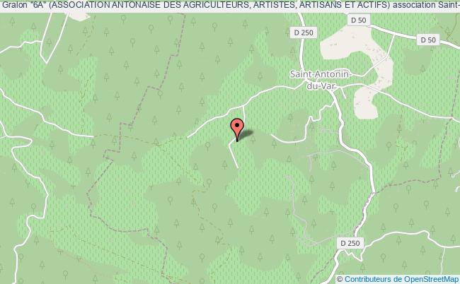 plan association "6a" (association Antonaise Des Agriculteurs, Artistes, Artisans Et Actifs) Saint-Antonin-du-Var