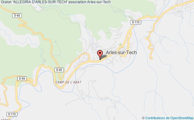 plan association 'allegria D'arles-sur-tech' Arles-sur-Tech