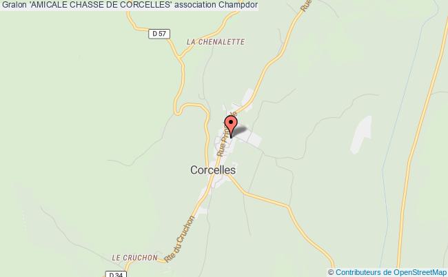 plan association 'amicale Chasse De Corcelles' Champdor-Corcelles