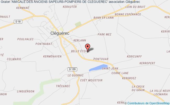 plan association 'amicale Des Anciens Sapeurs-pompiers De Cleguerec' Cléguérec