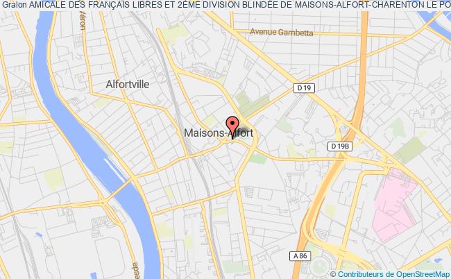 plan association "amicale Des Francais Libres De Maisons-alfort Charenton, St Maurice" Charenton-le-Pont