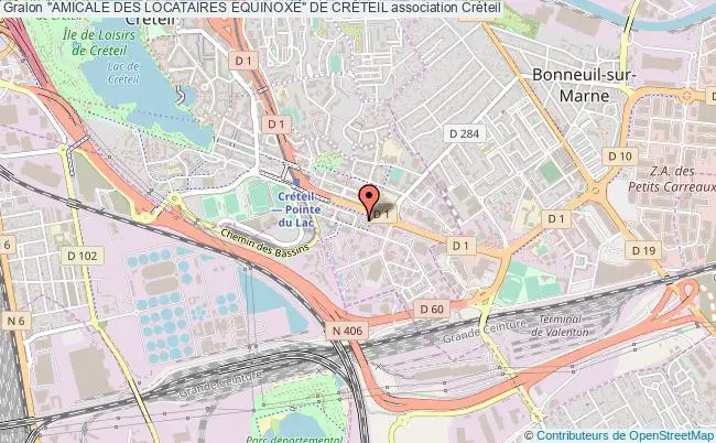 plan association "amicale Des Locataires Equinoxe" De CrÉteil Créteil