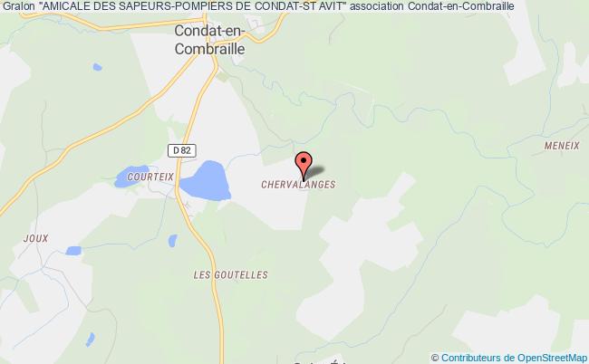 plan association "amicale Des Sapeurs-pompiers De Condat-st Avit" Condat-en-Combraille