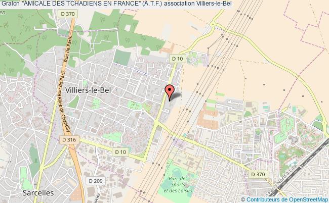 plan association "amicale Des Tchadiens En France" (a.t.f.) Villiers-le-Bel