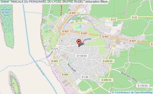 plan association "amicale Du Personnel Du Lycee Jaufre Rudel" Blaye