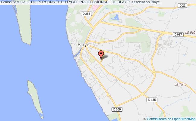 plan association "amicale Du Personnel Du Lycee Professionnel De Blaye" Blaye