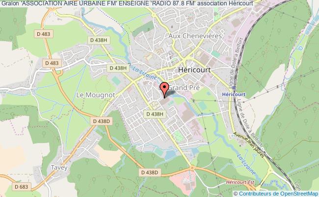 plan association 'association Aire Urbaine Fm' Enseigne 'radio 87.8 Fm' Héricourt