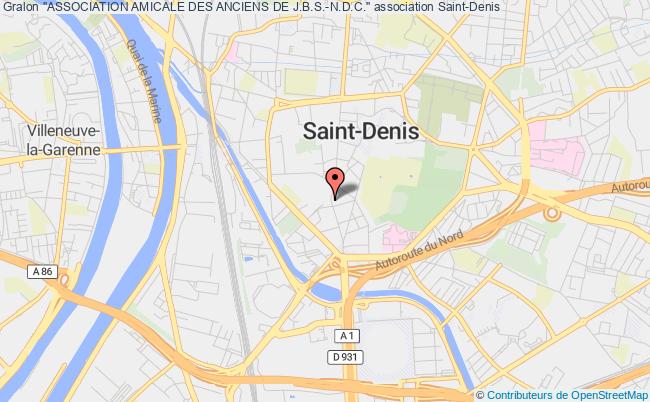 plan association "association Amicale Des Anciens De J.b.s.-n.d.c." Saint-Denis