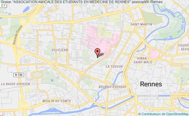 plan association "association Amicale Des Etudiants En Medecine De Rennes" Rennes
