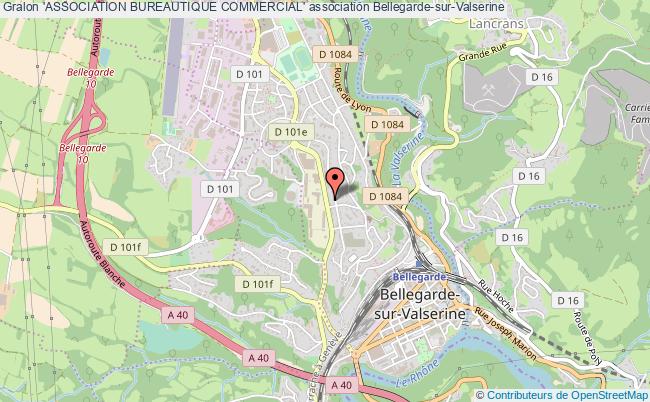 plan association 'association Bureautique Commercial' Bellegarde-sur-Valserine