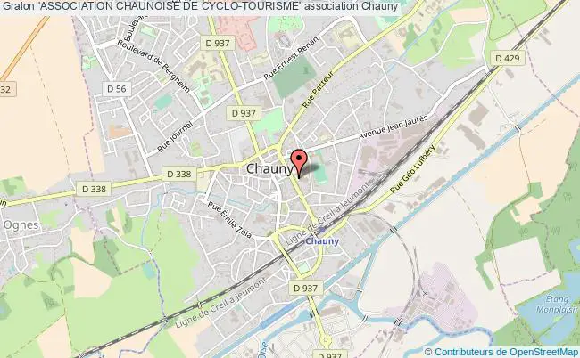 plan association 'association Chaunoise De Cyclo-tourisme' Chauny