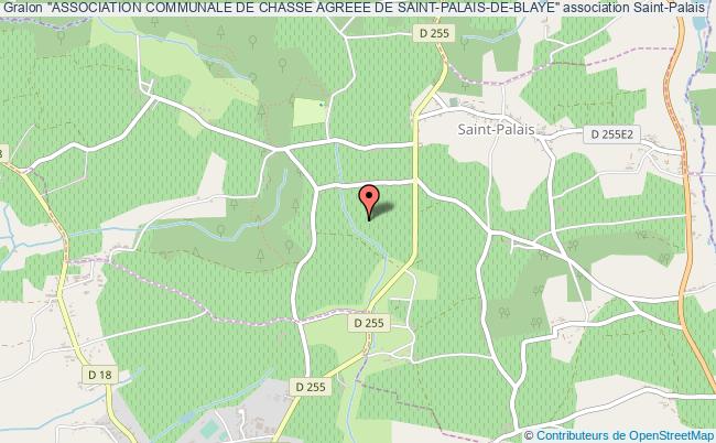 plan association "association Communale De Chasse Agreee De Saint-palais-de-blaye" Saint-Palais