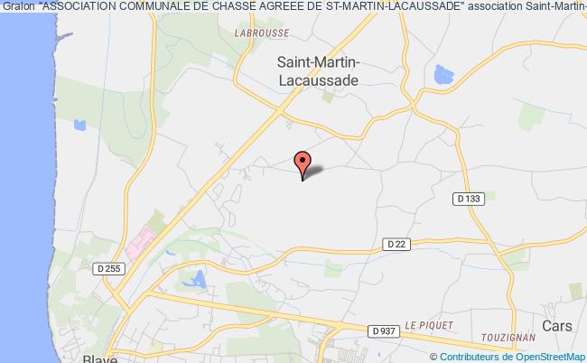 plan association "association Communale De Chasse Agreee De St-martin-lacaussade" Saint-Martin-Lacaussade