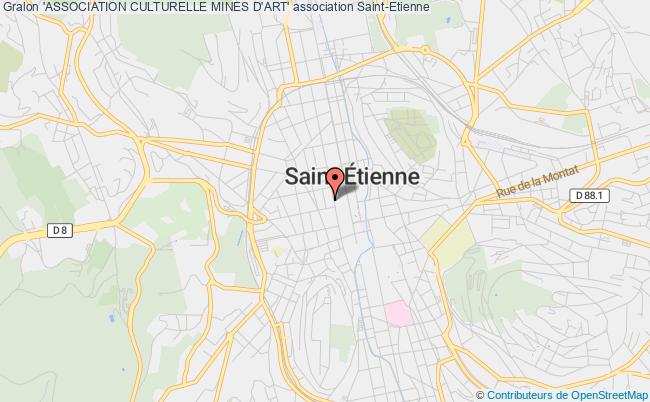 plan association 'association Culturelle Mines D'art' Saint-Étienne