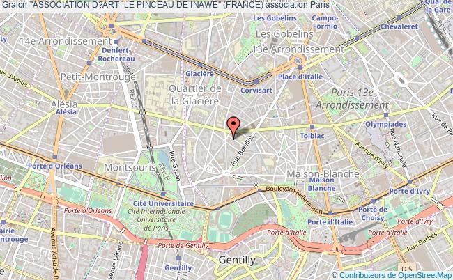 plan association "association D?art  Le Pinceau De Inawe" (france) Paris