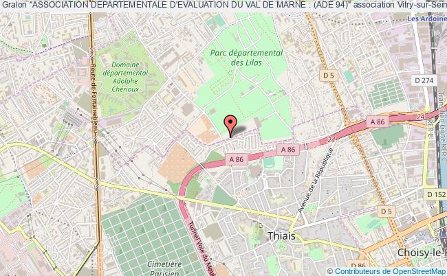 plan association "association Departementale D'evaluation Du Val De Marne : (ade 94)" Vitry-sur-Seine