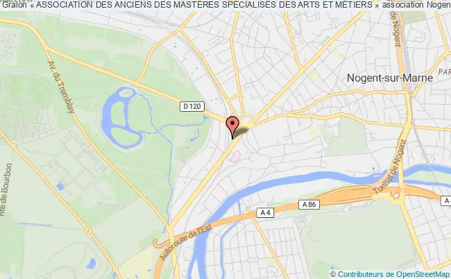plan association « Association Des Anciens Des MastÈres SpÉcialisÉs Des Arts Et MÉtiers » Nogent-sur-Marne