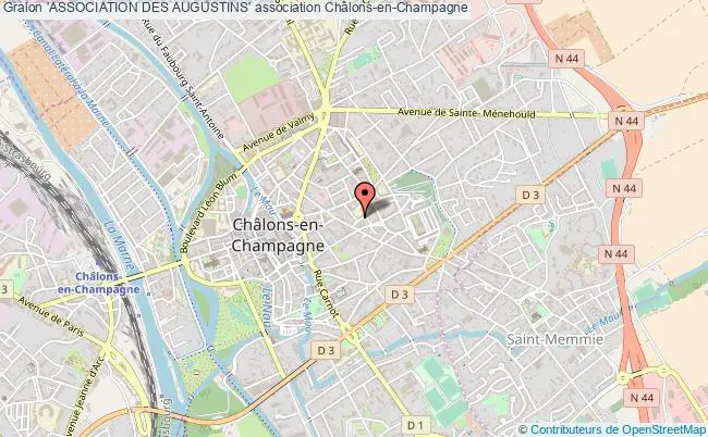 plan association 'association Des Augustins' Châlons-en-Champagne
