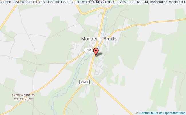 plan association "association Des Festivites Et Ceremonies Montreuil L'argille" (afcm) Montreuil-l'Argillé