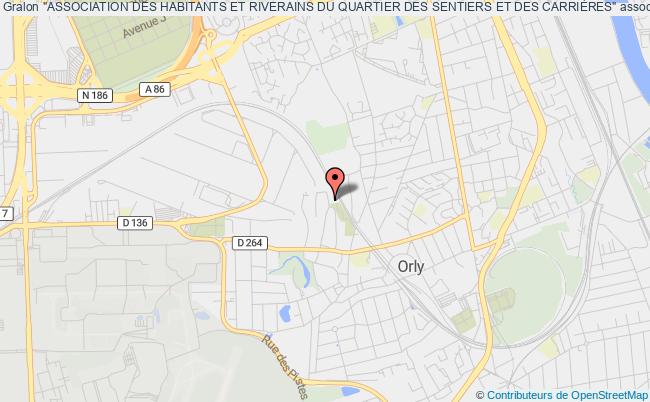 plan association "association Des Habitants Et Riverains Du Quartier Des Sentiers Et Des CarriÈres" Orly