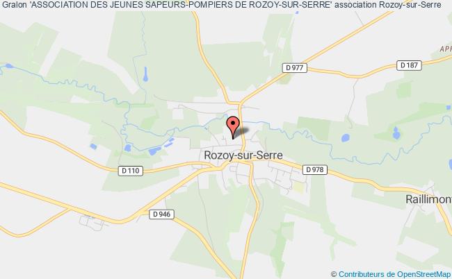 plan association 'association Des Jeunes Sapeurs-pompiers De Rozoy-sur-serre' Rozoy-sur-Serre