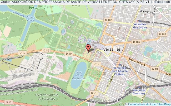 plan association 'association Des Professions De Sante De Versailles Et Du  Chesnay' (a.p.s.v.l.). Versailles