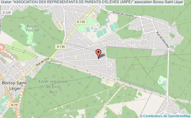 plan association "association Des ReprÉsentants De Parents D'ÉlÈves (arpe)" Boissy-Saint-Léger