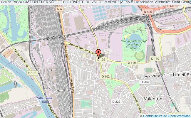 plan association "association Entraide Et Solidarite Du Val De Marne" (aesvm) Villeneuve-Saint-Georges