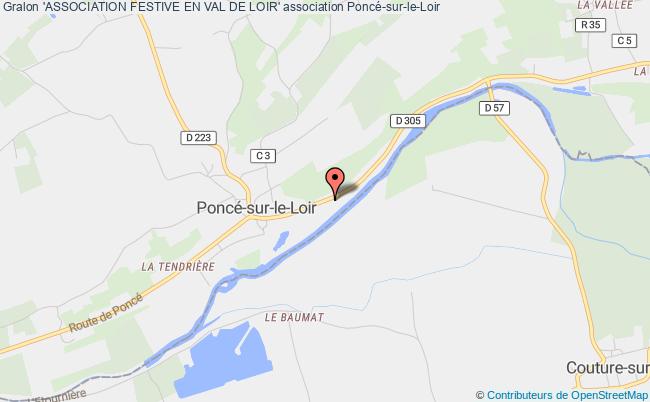 plan association 'association Festive En Val De Loir' Poncé-sur-le-Loir