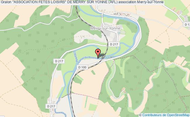 plan association "association Fetes Loisirs" De Merry Sur Yonne (afl) Merry-sur-Yonne