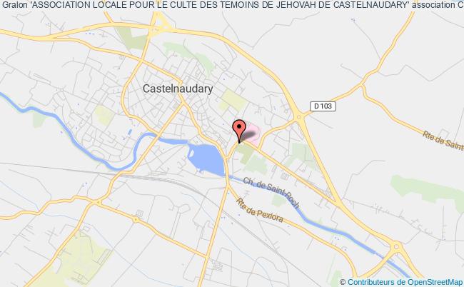 plan association 'association Locale Pour Le Culte Des Temoins De Jehovah De Castelnaudary' Castelnaudary