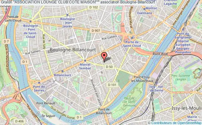plan association "association Lounge Club:cote Maison""" Boulogne-Billancourt