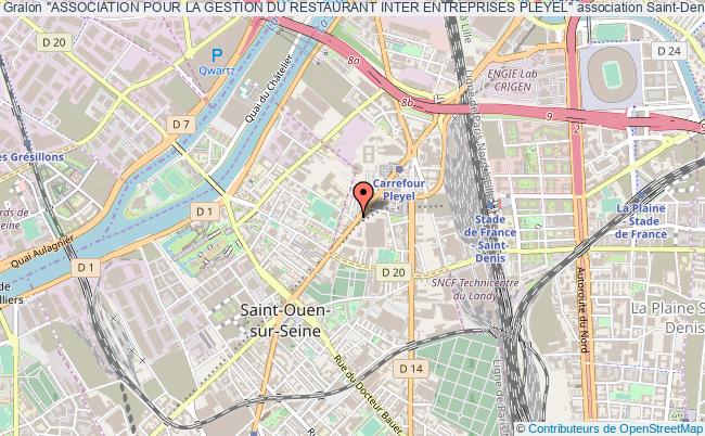 plan association "association Pour La Gestion Du Restaurant Inter Entreprises Pleyel" Saint-Denis