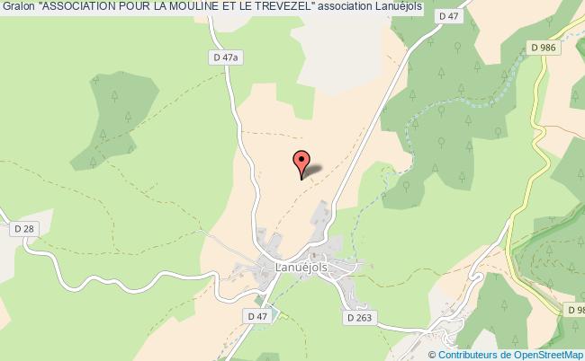 plan association "association Pour La Mouline Et Le Trevezel" Lanuéjols