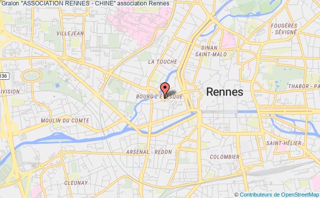 plan association "association Rennes - Chine" Rennes