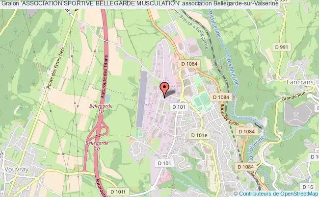 plan association 'association Sportive Bellegarde Musculation' Bellegarde-sur-Valserine