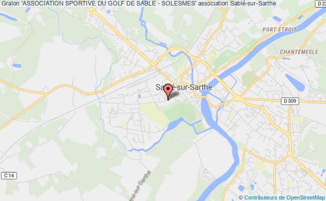 plan association 'association Sportive Du Golf De Sable - Solesmes' Sablé-sur-Sarthe