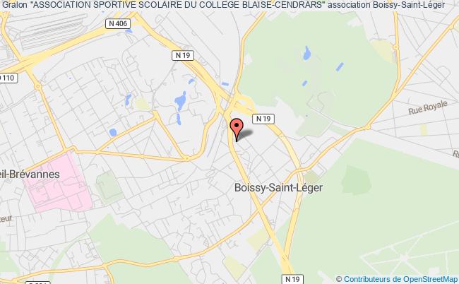 plan association "association Sportive Scolaire Du College Blaise-cendrars" Boissy-Saint-Léger