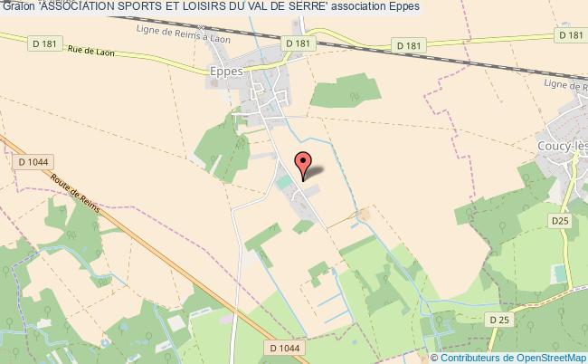plan association 'association Sports Et Loisirs Du Val De Serre' Eppes