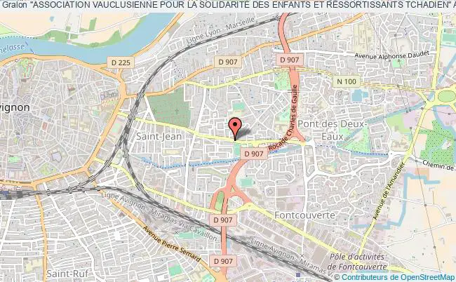 plan association "association Vauclusienne Pour La SolidaritÉ Des Enfants Et Ressortissants Tchadien" Avasert Avignon