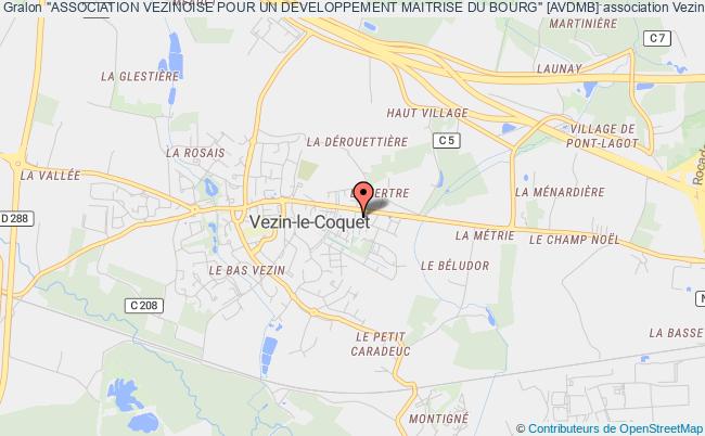 plan association "association Vezinoise Pour Un Developpement Maitrise Du Bourg" [avdmb] Vezin-le-Coquet